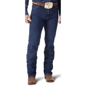 Wrangler Mens Premium Performance Comfort Cowboy Cut Jeans Dark Wash 34x32
